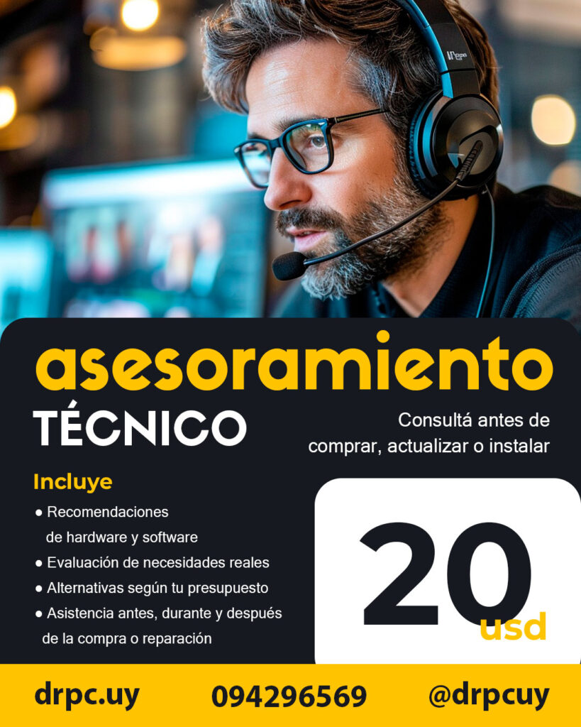 Técnico asesorando a un usuario sobre su equipo