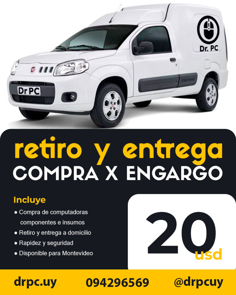 Servicio de retiro, entrega y compra de insumos tecnológicos